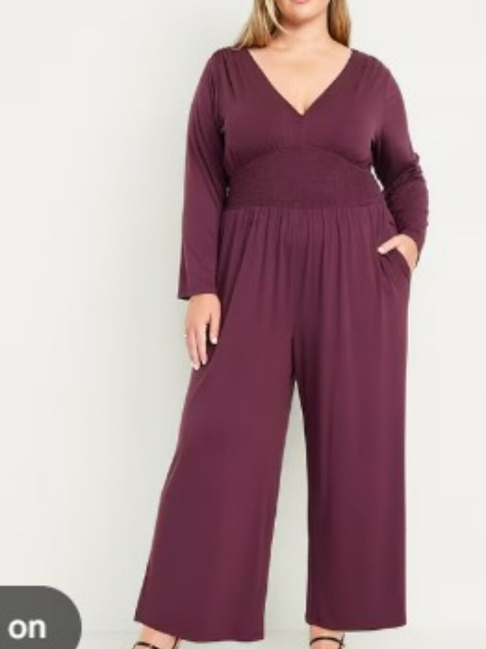 Old Navy Plus Waist-Defined V-Neck Jumpsuit 2X